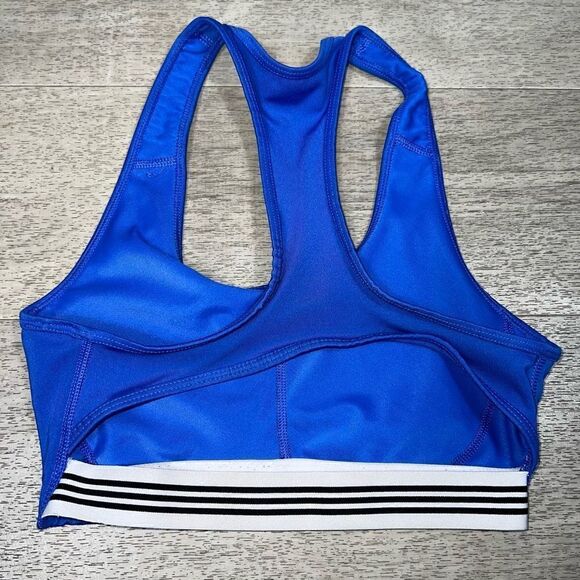 Adidas Performance Climalite Sports Bra, Royal Blue Open Back Cut Out Women’s XS - Picture 4 of 6